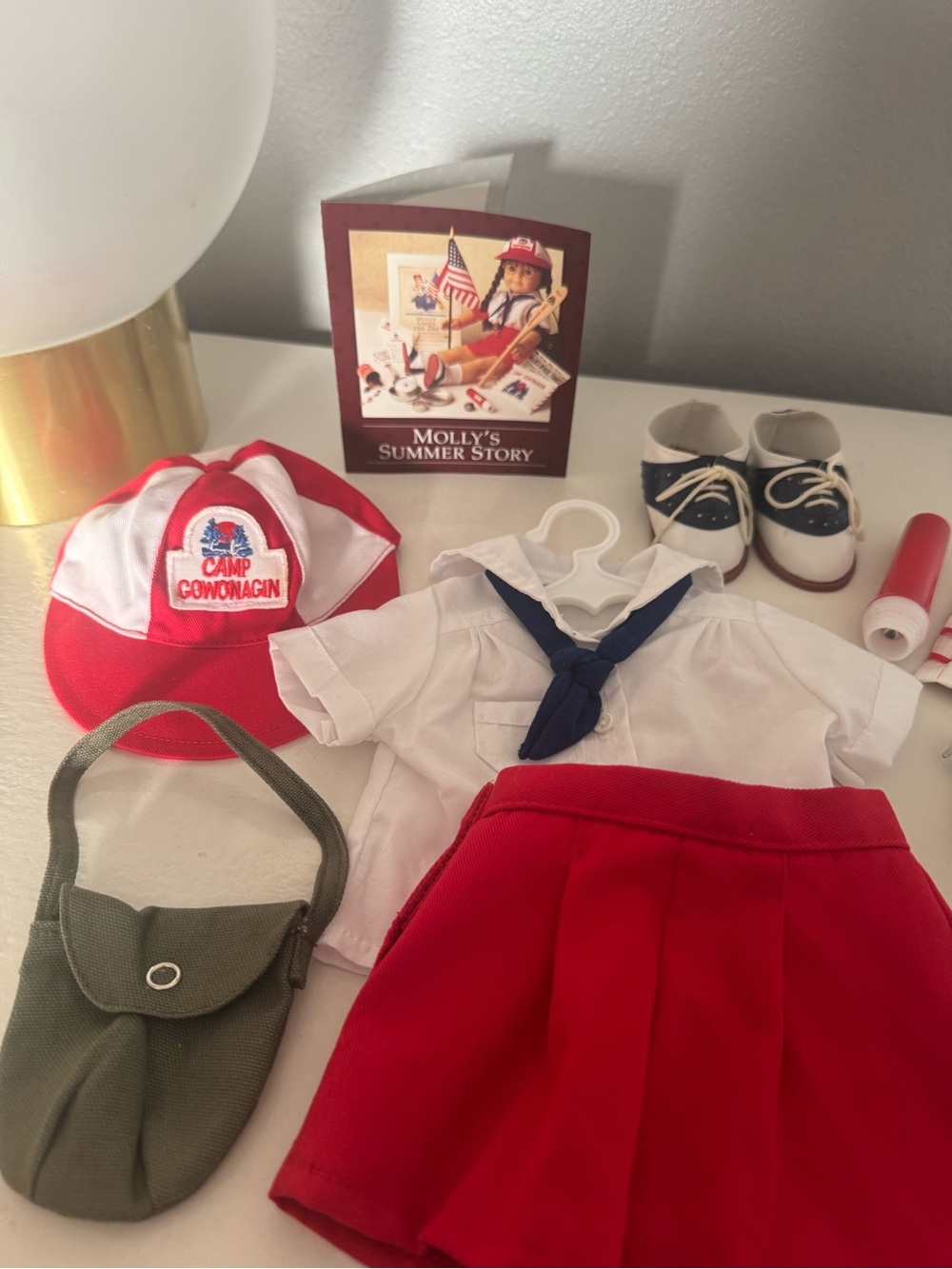 American Girl Molly Camp Outfit & Accessories